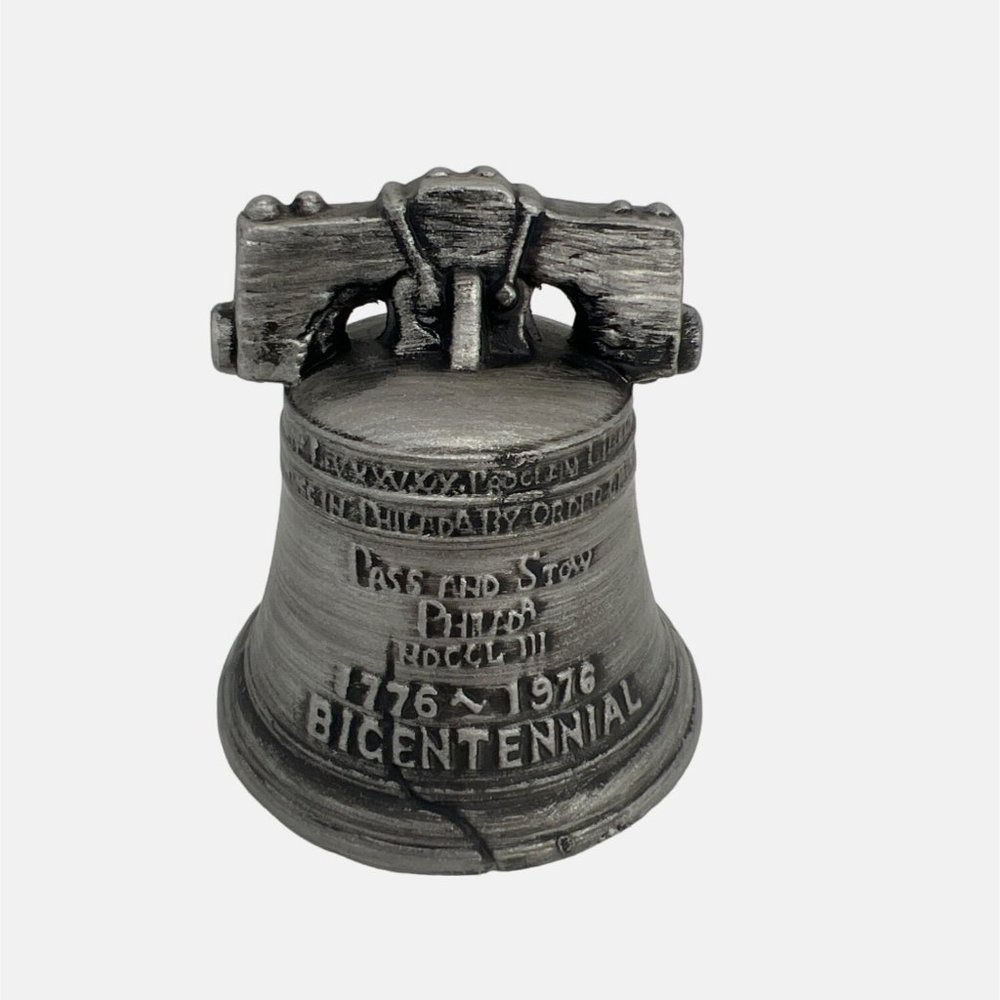 Vintage 1976 Napcoware Liberty Bell Ceramic Collectible Bell Japan 3.5"